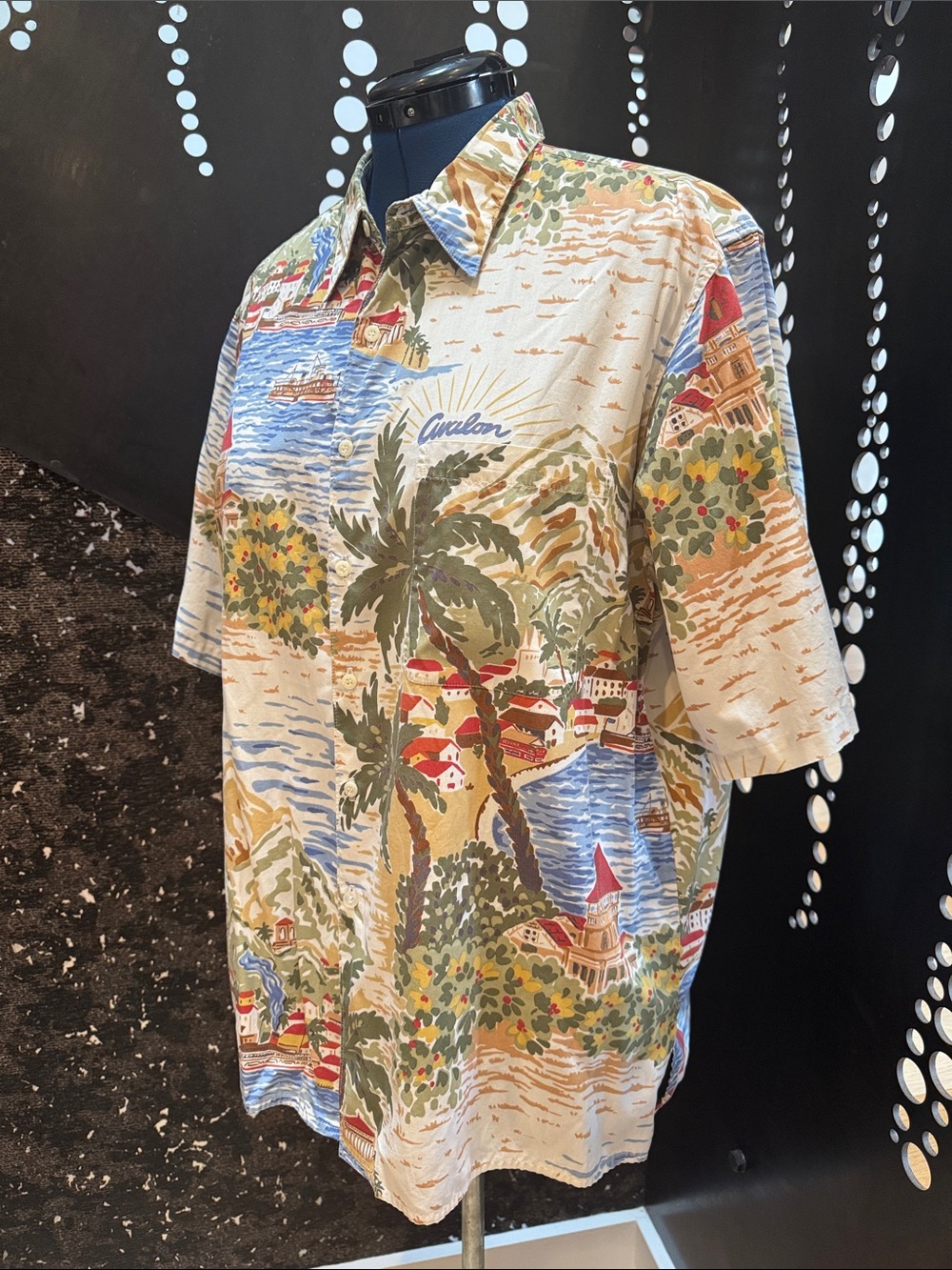 Reyn Spooner Catalina Island print short sleeve shirt